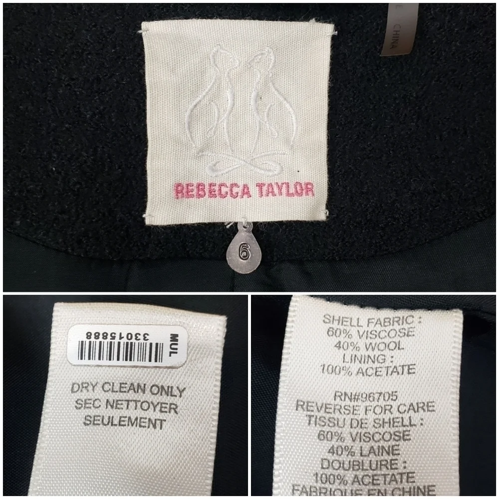 Rebecca Taylor Wool Ruffled Jacket - Picture 12 of 12